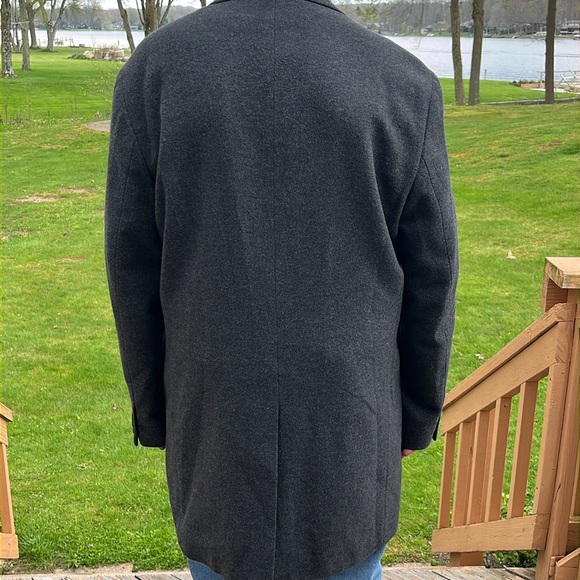 Structure vtg wool blend 3/4 length overcoat XL - Picture 4 of 6